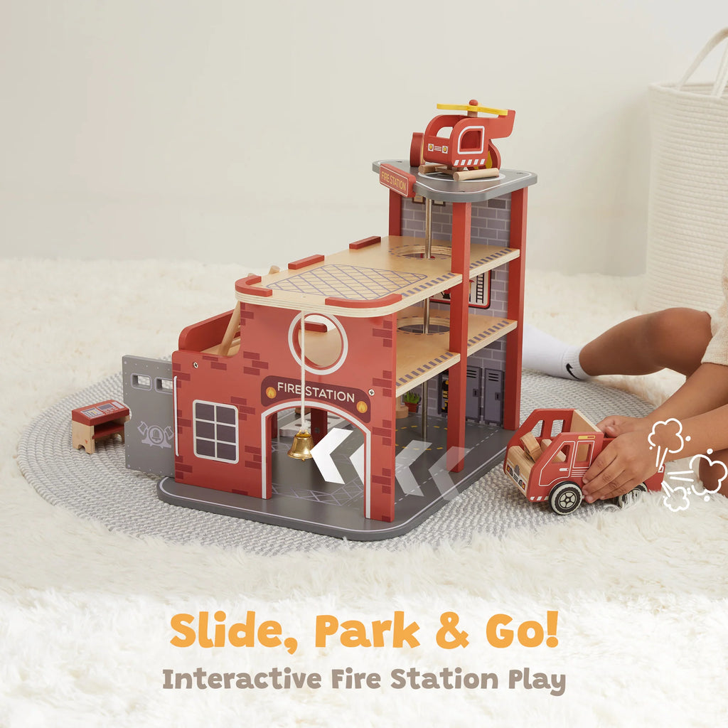 Fire station toy set