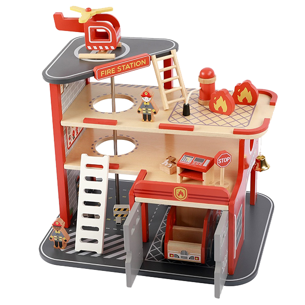 Fire station toy set